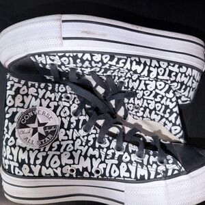 Converse Black and White High-Top Sneakers